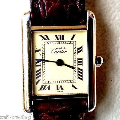 cartier tank quartz silver 925|cartier tank quartz argent 925.